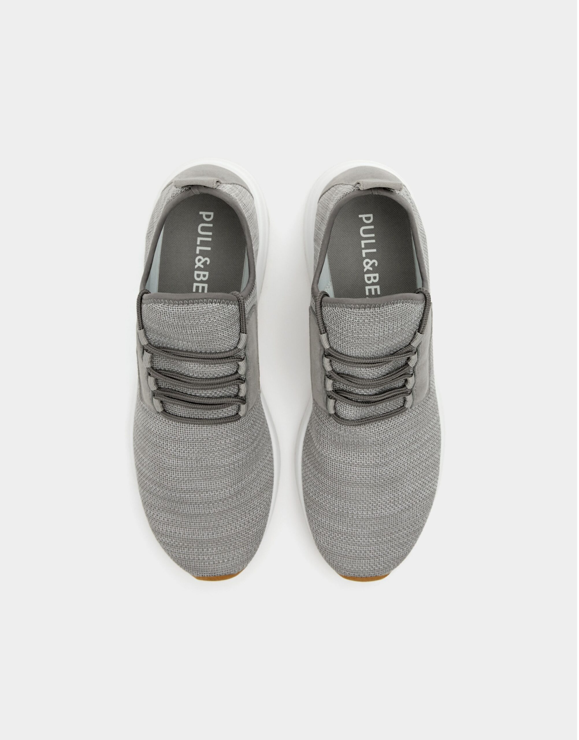 Grey mesh sock sneakers - Image 4