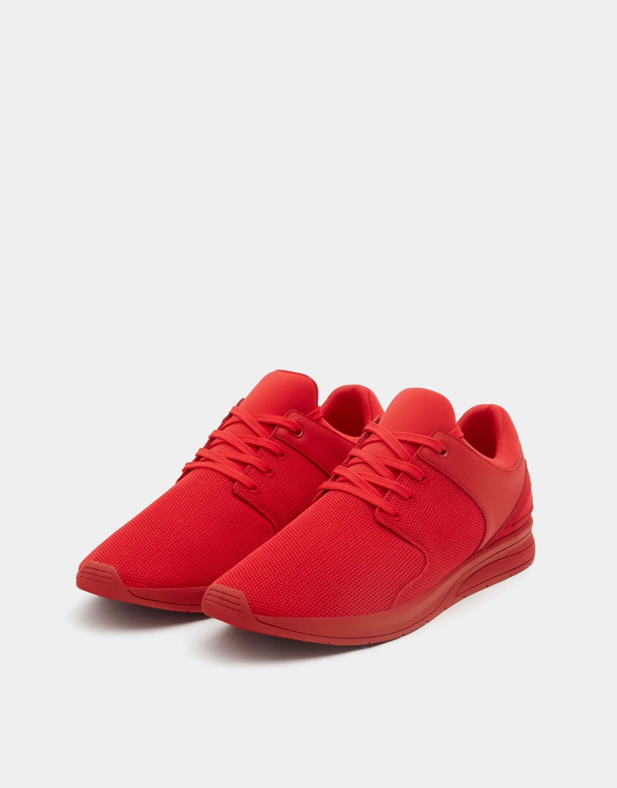 Red technical fabric sneakers - Image 2