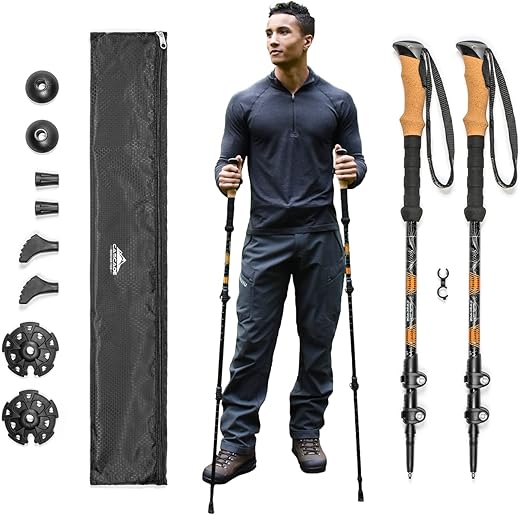 Cascade Mountain Tech Lightweight Aluminum Trekking Poles