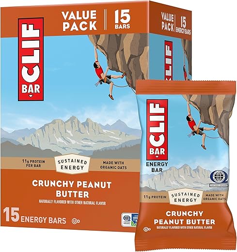 CLIF Crunchy Peanut Butter Energy Protein Bars