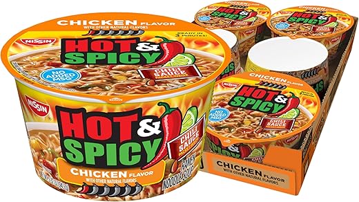 Nissin Hot & Spicy Chicken Bowl Ramen