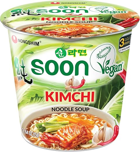 Nongshim Soon Kimchi Noodle Cup 6-Pack