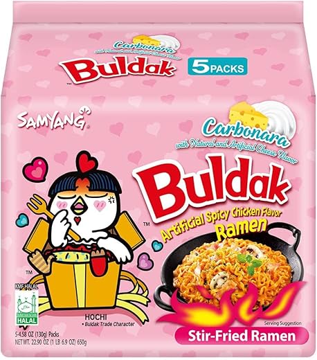 Samyang Buldak Carbonara Spicy Noodles